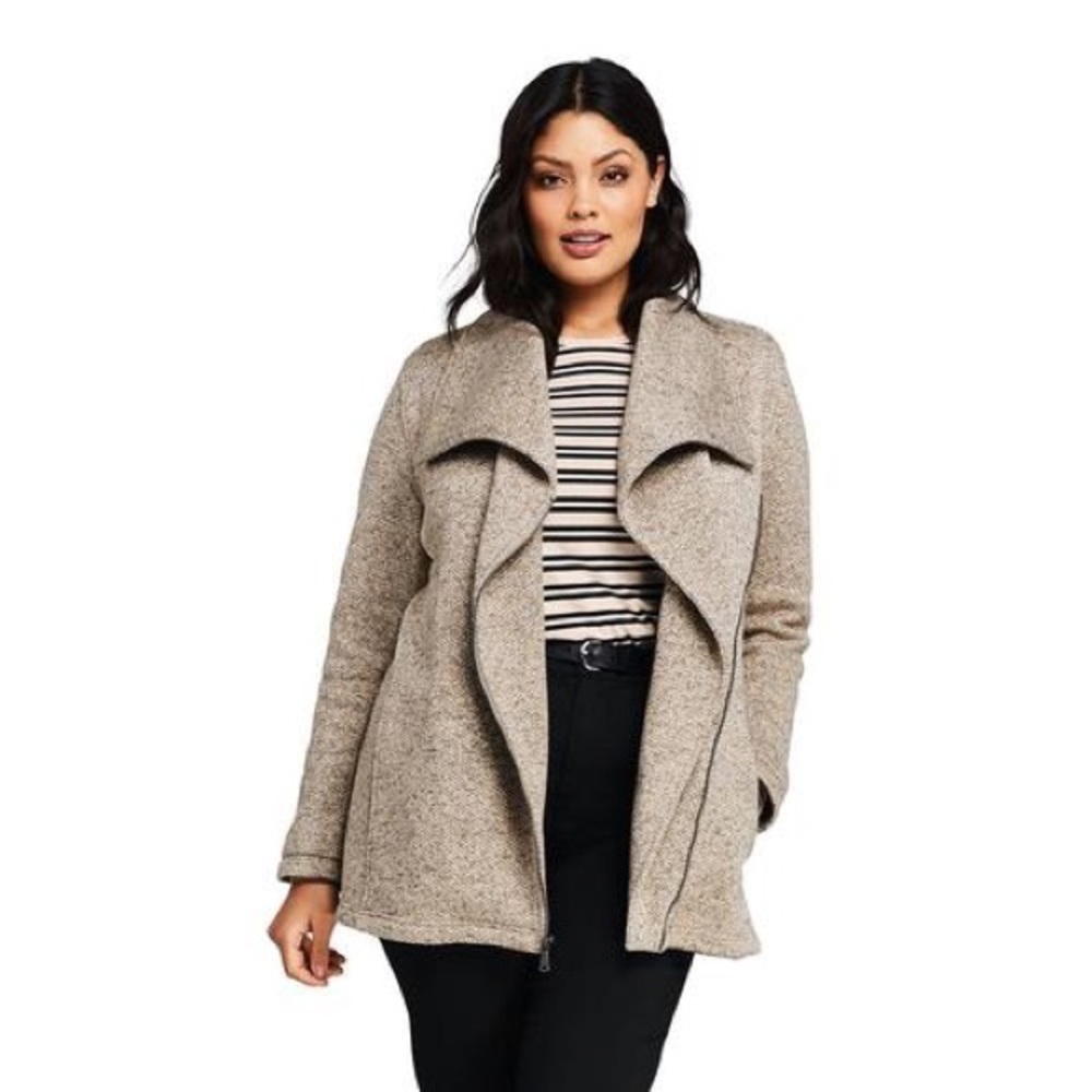 Lands End Sweater Jacket